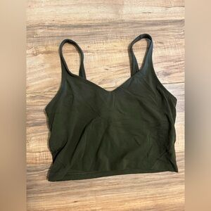 lululemon athletica Dark Green Crop Top